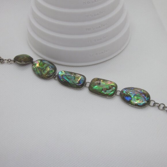 Lucas Lameth Abalone Sterling Bracelet - Picture 1 of 6